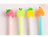 Stylo gel pour signature et écriture avec mignons fruits