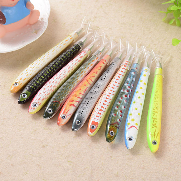 Stylo forme de poissons multicouleurs