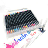 20 stylos d'art brosse douce pour dessin manga et calligraphie