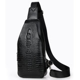 Sacs En Cuir  motif crocodile avec USB recharge cellulaire